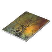 Stormachtige ochtend met boom notitieblok (Linkerzijde)