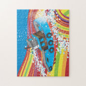 Stormachtige vissersboot legpuzzel (Verticaal)