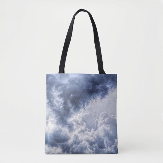 stormachtige wolken canvas tas (Voorkant)