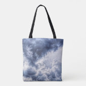 stormachtige wolken canvas tas (Achterkant)