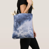 stormachtige wolken canvas tas (Dichtbij)