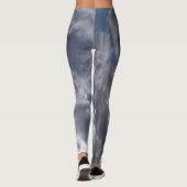 stormachtige wolken die zich op unieke leggings vo (Achterkant)