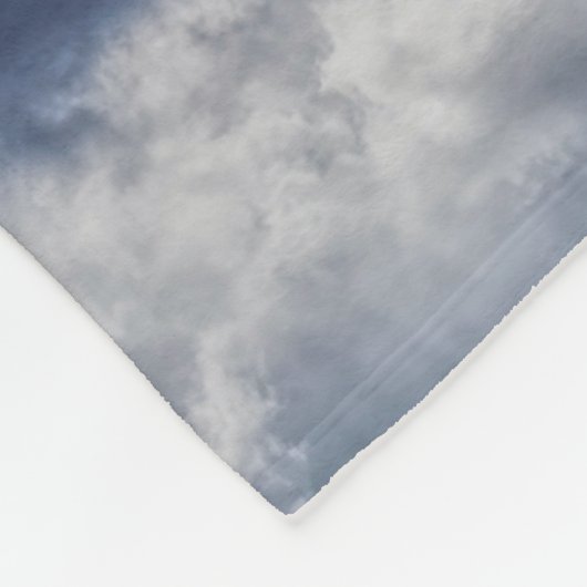 Stormachtige wolken fleece deken (Hoek)