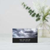 Stormachtige wolken, meteoroloog visitekaartje (Staand voorkant)