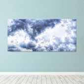 Stormachtige wolken verpakt canvas afdruk (Insitu (Houten vloer))