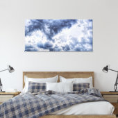 Stormachtige wolken verpakt canvas afdruk (Insitu (Slaapkamer))