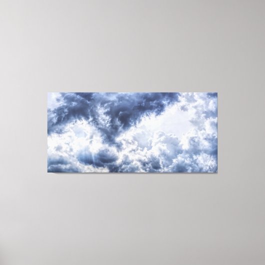 Stormachtige wolken verpakt canvas afdruk (Voorkant)
