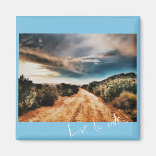 Stormachtige wolken Weg Landschap Zuid-Afrika Magn Magneet