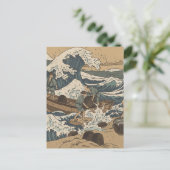 Stormachtige Zee Briefkaart (Staand voorkant)