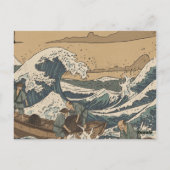 Stormachtige Zee Briefkaart (Achterkant)