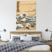 Stormachtige zee canvas afdruk (Insitu (Slaapkamer))