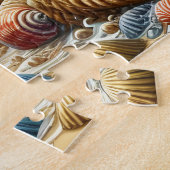 Stormachtige Zee Golven Anker Legpuzzel (Zijkant)