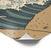 Stormachtige Zee Perfect Poster (Hoek)