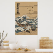 Stormachtige Zee Poster (Keuken)