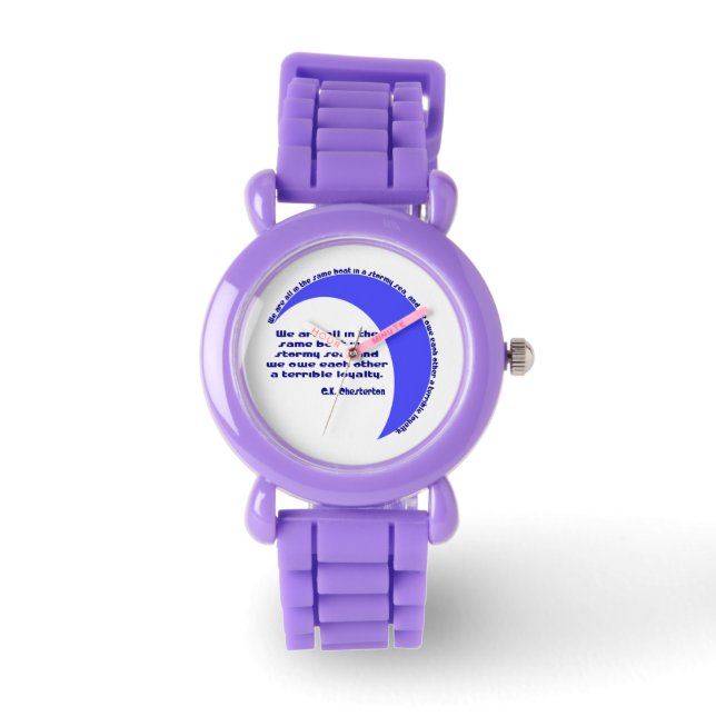 Stormachtige Zee Trouw Horloge (Voorkant)