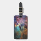 Stormachtige Zeeen van Lagune Nebula in Boogschutt Bagagelabel (Voorkant verticaal)