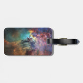 Stormachtige Zeeen van Lagune Nebula in Boogschutt Bagagelabel (Achterkant horizontaal)