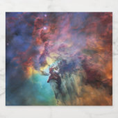 Stormachtige Zeeen van Lagune Nebula in Boogschutt Bier Etiket (Enkel label)