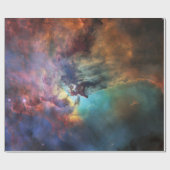 Stormachtige Zeeen van Lagune Nebula in Boogschutt Cadeaupapier (Vlak)