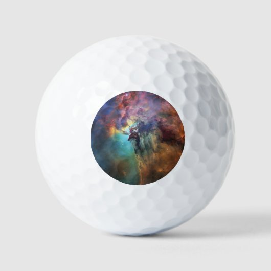 Stormachtige Zeeen van Lagune Nebula in Boogschutt Golfballen (Voorkant)