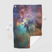 Stormachtige Zeeen van Lagune Nebula in Boogschutt Golfhanddoek (Insitu)