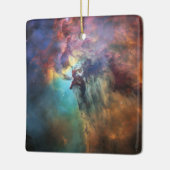 Stormachtige Zeeen van Lagune Nebula in Boogschutt Keramisch Ornament (Links)