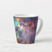 Stormachtige Zeeen van Lagune Nebula in Boogschutt Latte Mok (Rechterhoek)