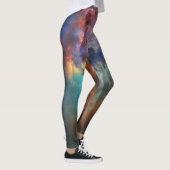 Stormachtige Zeeen van Lagune Nebula in Boogschutt Leggings (Rechts)