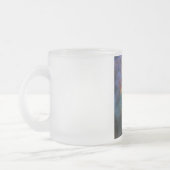 Stormachtige Zeeen van Lagune Nebula in Boogschutt Matglas Koffiemok (Links)