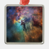 Stormachtige Zeeen van Lagune Nebula in Boogschutt Metalen Ornament (Voorkant)