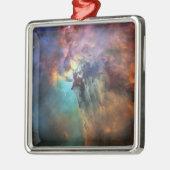 Stormachtige Zeeen van Lagune Nebula in Boogschutt Metalen Ornament (Links)