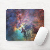 Stormachtige Zeeen van Lagune Nebula in Boogschutt Muismat (Met muis)