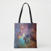 Stormachtige Zeeen van Lagune Nebula in Boogschutt Tote Bag (Voorkant)