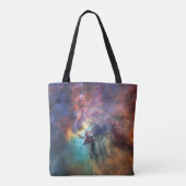Stormachtige Zeeen van Lagune Nebula in Boogschutt Tote Bag (Achterkant)