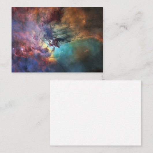 Stormachtige Zeeen van Lagune Nebula in Boogschutt Visitekaartje (Voorkant / Achterkant)