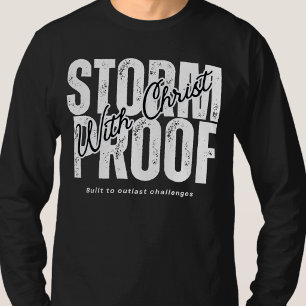 Stormbestendig met Christus - Jezus Evangelie Bijb T-shirt