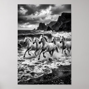 Stormbound Lipizzaner Droomlandschap Poster