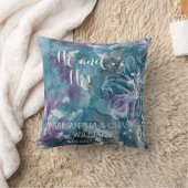 STORMEN BLAUWE WATERVERF HIBISCUSKUSSEN KUSSEN (Deken)