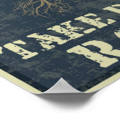 Stormen maken dat bomen dieper worden geworteld poster (Hoek)