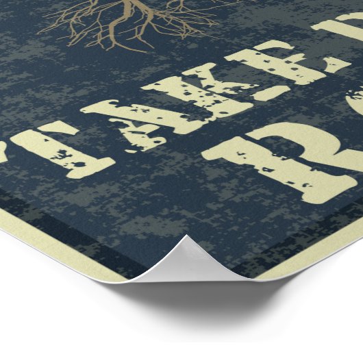 Stormen maken dat bomen dieper worden geworteld poster (Hoek)