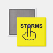 Stormen omdraaien magneet (Voorkant / Achterkant)