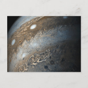 Stormen op Jupiter van Juno Cam (2017) Briefkaart