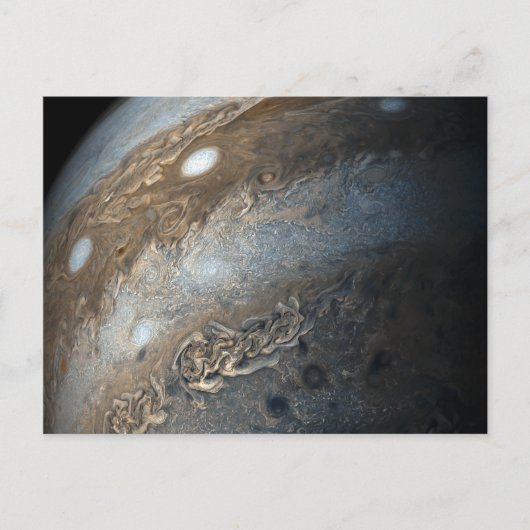 Stormen op Jupiter van Juno Cam (2017) Briefkaart (Voorkant)