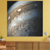 Stormen op Jupiter van Juno Cam (2017) Canvas Afdruk (Insitu (Woonkamer))