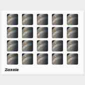 Stormen op Jupiter van Juno Cam (2017) Vierkante Sticker (Vel)