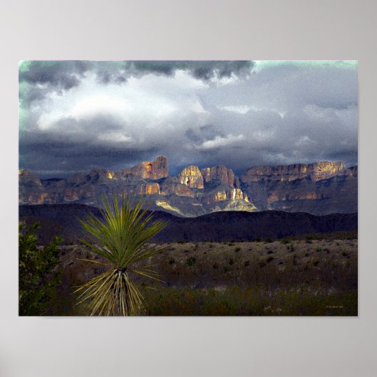 Stormen over Maderas Del Carmen Poster (Voorkant)