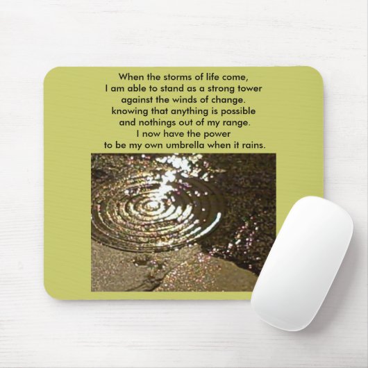 Stormen van het leven muismat (Met muis)