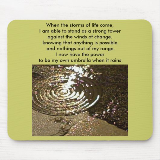 Stormen van het leven muismat (Voorkant)