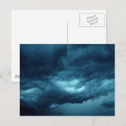 Stormen wolken briefkaart (Voorkant / Achterkant)