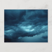 Stormen wolken briefkaart (Voorkant)